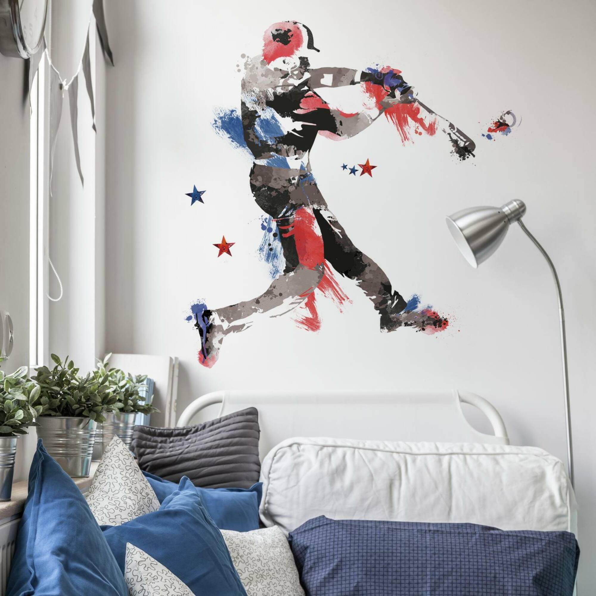 RoomMates Baseball Champion Giant Peel & Stick Wall Decals